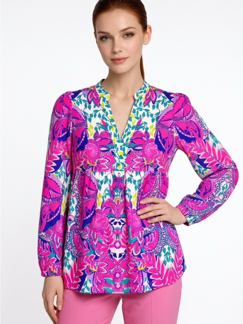 LILLY PULITZER Winona Stretch Tunic Size XXS NWT
